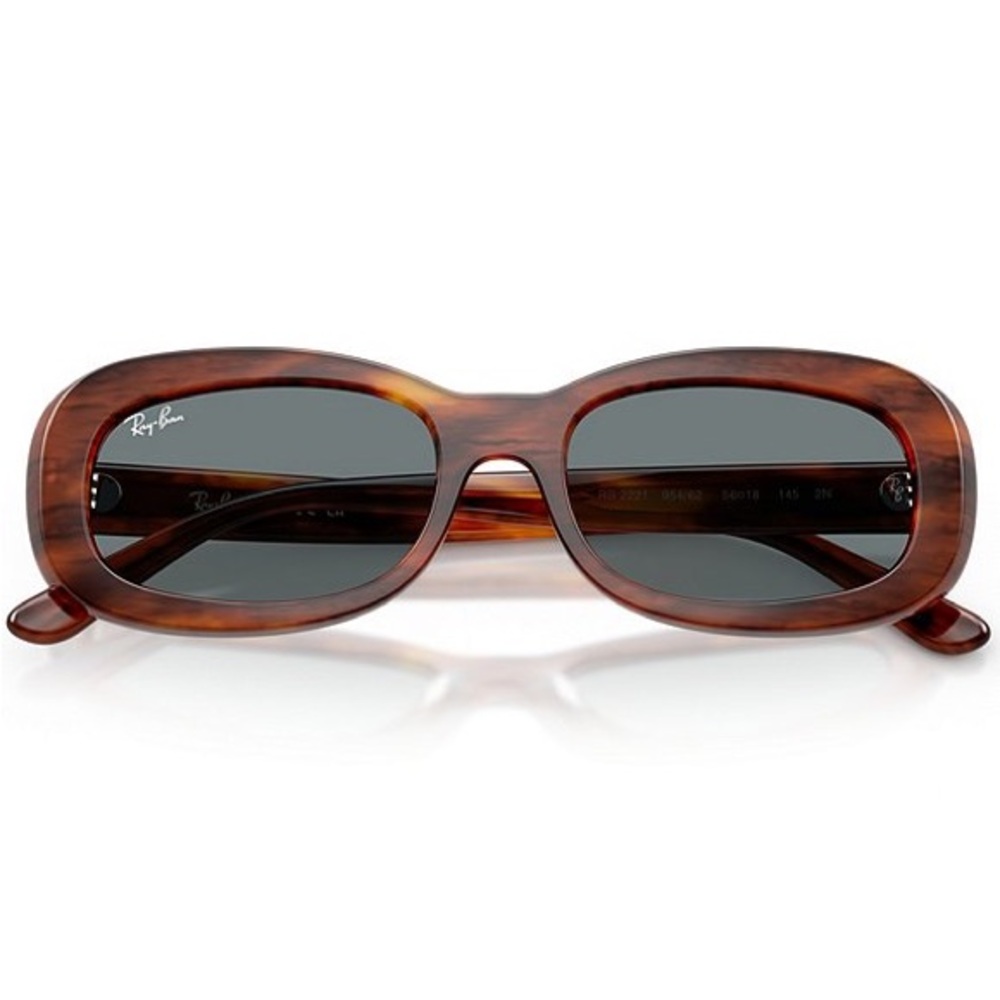 Ray-Ban Women’s Tortoiseshell Brown Frame with Gray Lenses Sunglasses - Picture 5 of 10